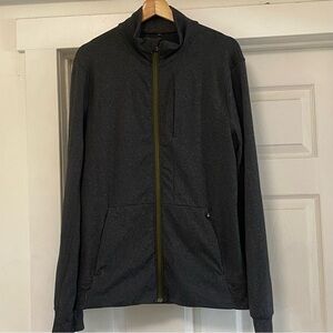 Lululemon Mens Grey Full Zip Sweater